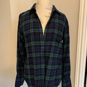 Alexmill cotton flannel check shirt